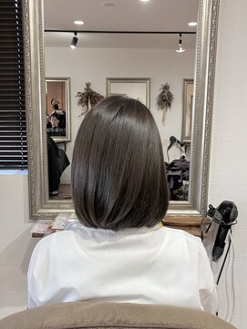 ヘアメイク アンフィ(amphi) ナチュラルベージュボブ..~*＊.