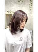 ブリーチなしカラー/ラベンダーブラウン/20代30代