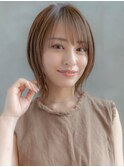 20代30代切りっぱなしボブ/髪質改善ボブ/顔周りレイヤーカット