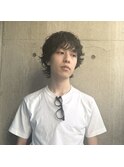 「NIKO」大人ウエットミディアムウルフ　下関メンズパーマ