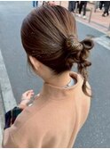 #ゴムヘアアレンジ　#ポニーテール