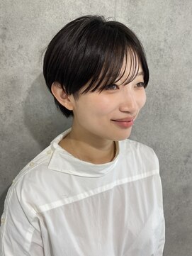 エアー 青山(AIR) 丸みショートシースルーバングくびれショートボブミニボブ