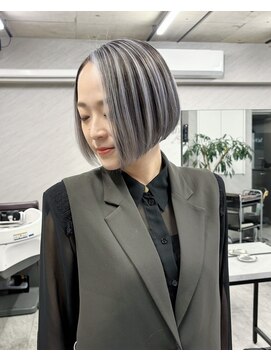 ノーバル バイ シエスタ 池袋(NoVal by siesta) シルバー × バレイヤージュ/AZE