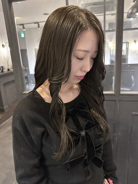 ニュートライズ(NEUTRIZE) 着物ヘア/ダークアッシュ/ミディアムレイヤーカット/岡山