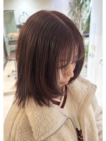 サラジュ 梅田店(SARAJU)&nbsp;saraju オオミ 縮毛矯正×ワインレッド