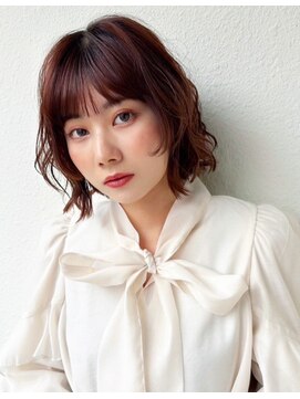 COVER HAIR ACADEMY 北浦和【カバーヘア アカデミー】北浦和西口店【4/6 OPEN(予定)】 ボブパーマ/ワインレッド/大人ガーリー/チェリーレッド小顔魅せp