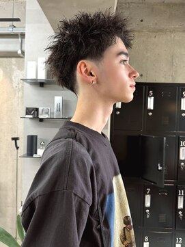 オルカ(ORCA) スパイキーショート ニュアンスパーマ ピンパーマ　ダウンバング