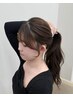 【Sachi指名限定】顔まわり矯正 + カット + カラー + プレミアムTr