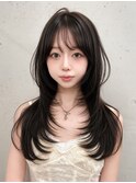 レイヤーカット/ハッシュカット/韓国ヘア/ヨシンモリ/前髪カット