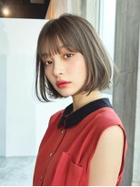 アジュテ(ajouter)&nbsp;透けバングのハイトーンボブ