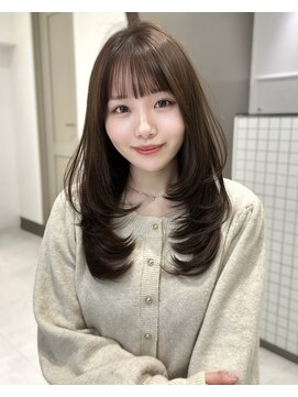 サンド ミュウ 横浜店(sand mieu) レイヤーカット/レイヤー/ロングレイヤー/ベージュ/横浜
