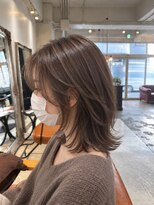 アーツオファ 町田(arts ofa)&nbsp;町田レイヤーハイライト外はね水素カラー髪質改善カラー