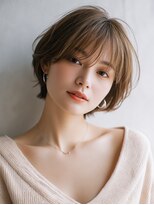 ロッソ 大橋店(Rosso) 柔らかブラウンの丸みショート【大橋】