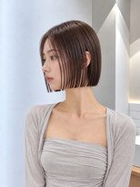 フォト 新宿三丁目(foto) 髪質改善縮毛矯正地毛風ストレート切りっぱなしボブ
