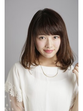 アドラーブル 万代店 (adorable) 【adorable】抜け感×重め前髪3Dカラー大人ボブ