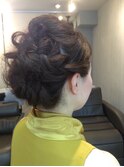 ループ編みミックスヘアアレンジ
