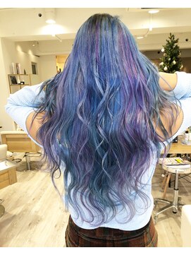 ブティック(boutique) 「お客様施術後フォト」オーロラカラー　《stylist》: 小路敬太