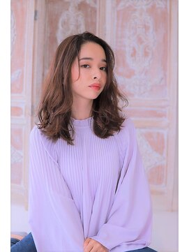 フォルテ 中田店 【フォルテ中田店道下】外ハネミディ大人可愛いローライトカラー