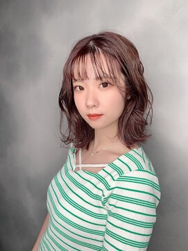 イーラ(era) 《era》こなれミディ　ラベンダーモーブ　外ハネボブ　みわ