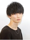 爽やかツーブロック刈り上げナチュラル束感スパイラルショート