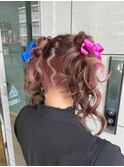 可愛いツインテール巻き！！