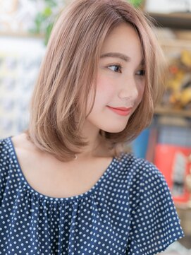 カバーヘア イヴ 戸頭店(COVER HAIR EVE) ★うる艶髪外国人風カラーブロンドヘア金髪ボブ20代30代40代★9