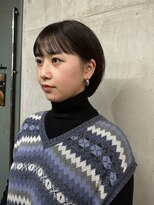 ソルトウォーター(SALT WATER) ショートボブ　ワイドバング　黒髪　小顔