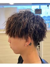 メディカルヘアー ロロ(medical hair RoLO) ツイストスパイラルパーマショートレイヤーマッシュツーブロック