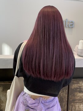 アルティファータ(artifata) ブリーチ ハイトーン ダブルカラー ラベンダー パープル 透明感