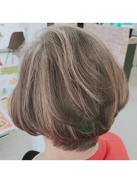 クレスト 時津店 白髪染めバレイヤージュ