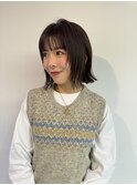 フェイスレイヤーニュアンスボブ_ショートカット_20代30代