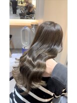 サロンドミルク 新百合ヶ丘店(salon de MiLK)&nbsp;ミルクティーベージュグレージュハイトーンダブルカラーインナー