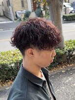ラボーテイサミヘアーイースト(La.beaut'e ISAMI HAIR EAST) ウルフマッシュパーマハイライト〈理容室〉東浦和メンズ