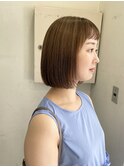 ミニボブ ハイライト ベージュ ハイトーン【miku】