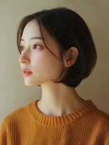 フレイムス 高崎(Frames)&nbsp;20代30代40代ナチュラル耳掛けボブスタイル