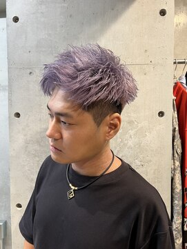 リベルテ グリット(Liberte Grit) メンズブリーチラベンダーアッシュジェットモヒカンシルバー