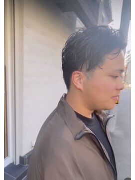 ラビリンスノーブル(Labyrinth noble) かきあげバングパーマ