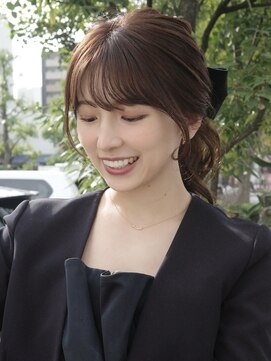 ビュートリアム 福岡(BEAUTRIUM) お呼ばれヘア大人かわいいポニーテールヘアアレンジ