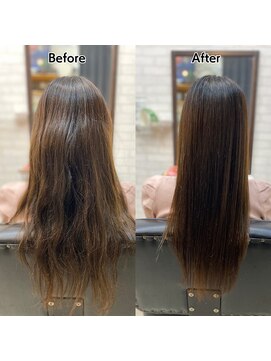 ビート(Beat) ダメージでゴワゴワ癖を自然なフォルムにsins式酸性ストレート