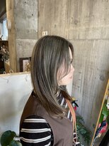 ベルバイヘアスイッチ(by hairswitch)&nbsp;アンブレラカラー/白髪ぼかし/オリーブカラー