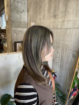 ベルバイヘアスイッチ(by hairswitch) アンブレラカラー/白髪ぼかし/オリーブカラー