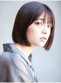 幅広い年代に大人気の切りっぱなしボブ