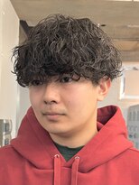 バイフィフス 原宿/表参道(by fifth)&nbsp;韓国風センターパートウルフマッシュ波巻きスパイラルパーマ黒髪