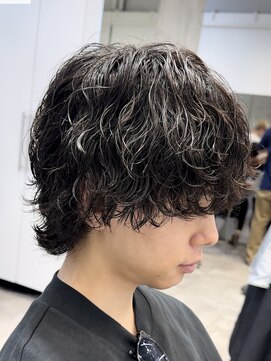 フィフスパーク(fifth PARK) 渋谷メンズマッシュウルフカットシャドウパーマ波巻きスパイラル