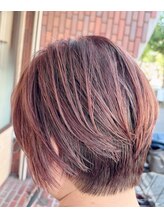 ヘアー ラウンジ コン モア(hair lounge Comme moi) ピンクベージュハイライト♪