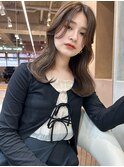 ▲レイヤーカット顔まわり前髪矯正オリーブベージュharuhi