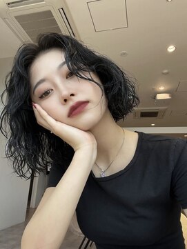 ダブ ダイカンヤマ(DaB DAIKANYAMA) DaB代官山レイヤーボブパーマ黒髪ボブ