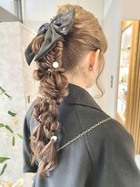 ムーン バイ ケンジ(moon by KENJE)&nbsp;taniguchi/ポニーテール/編み込み