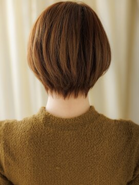 カバーヘア ブリス 川口(COVER HAIR bliss) オレンジベージュハイライト小顔レイヤーショートY川口20代30代