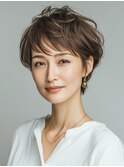 クラゲヘアー/小顔/ココアベージュ/オリーブグレー/川西